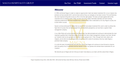 Desktop Screenshot of magnahospitality.com